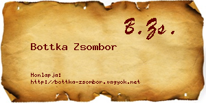 Bottka Zsombor névjegykártya